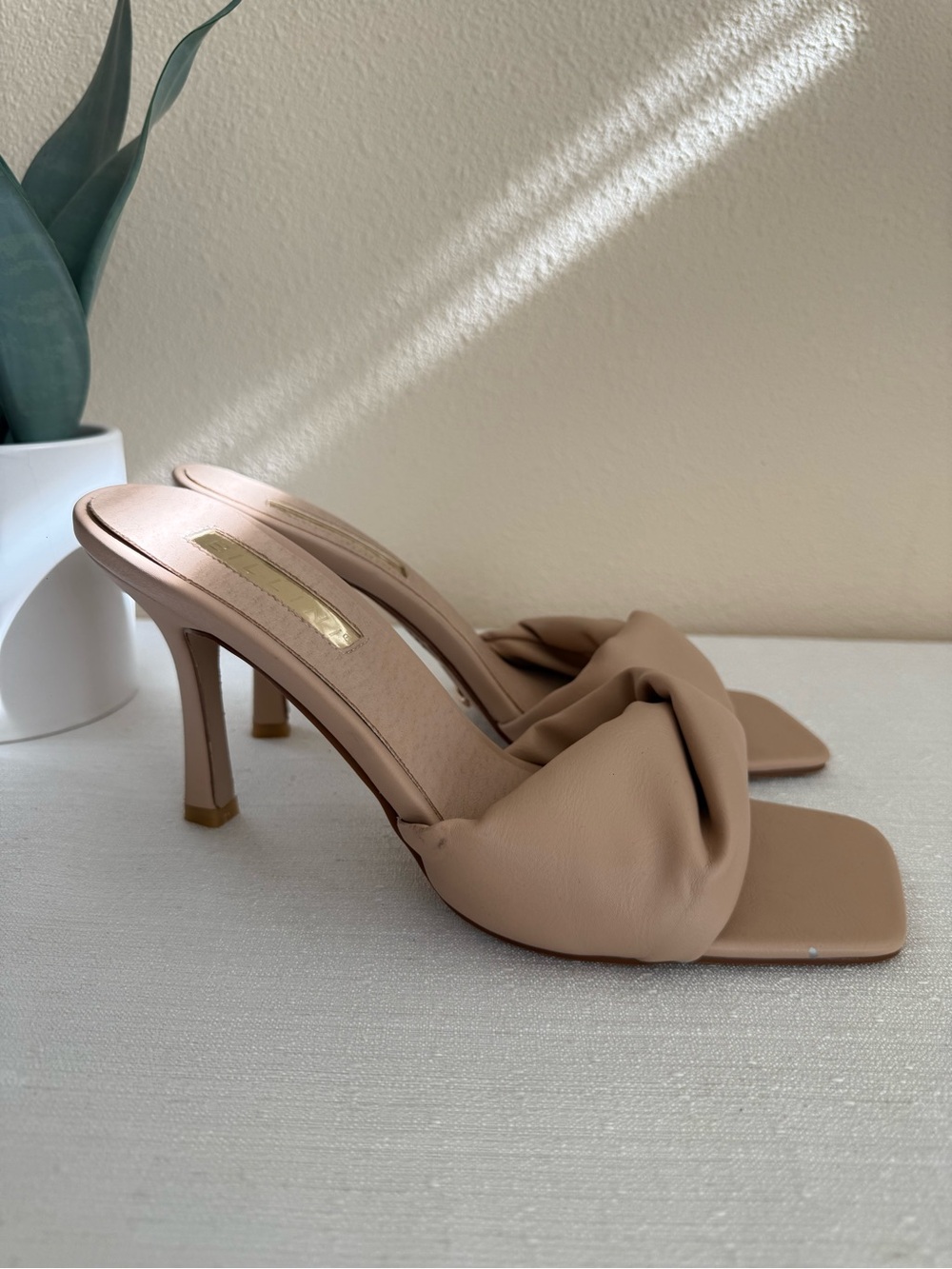 BILLINI Samina Neutral Knot Slip-On Heeled Sandal - Women